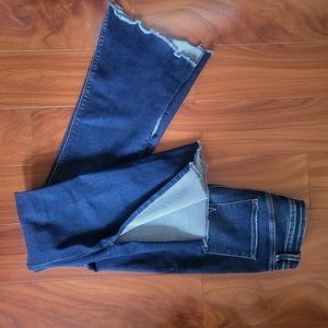 Flying Monkey flare with side slit jeans, size 26